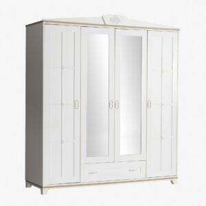 Modernes Schlafzimmermöbel – Kupa NEW FREZYA Kleiderschrank 4-türig